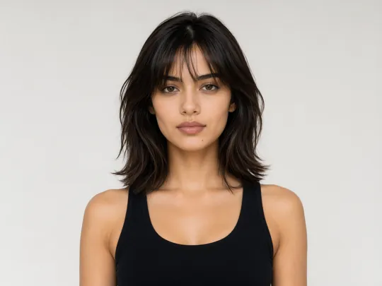 Inaya, AI model, face close-up