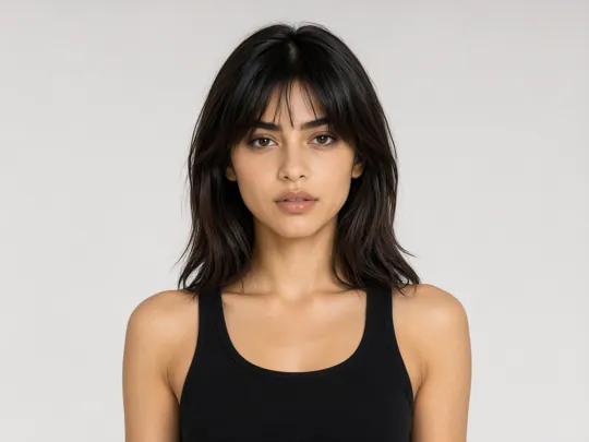 Aanya, AI casting model, face close-up