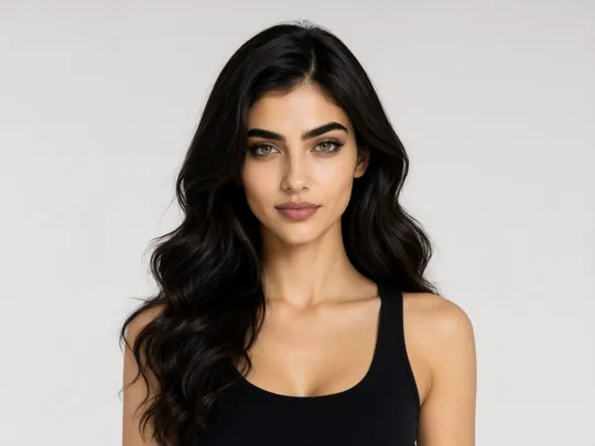 Zara, AI casting model, face close-up