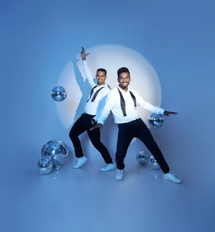 Disco blue. Fashion image, retouching by Mohammed Yasin.
