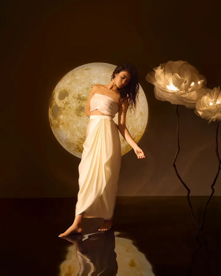 Moon pool. Fashion image, retouching by Mohammed Yasin.