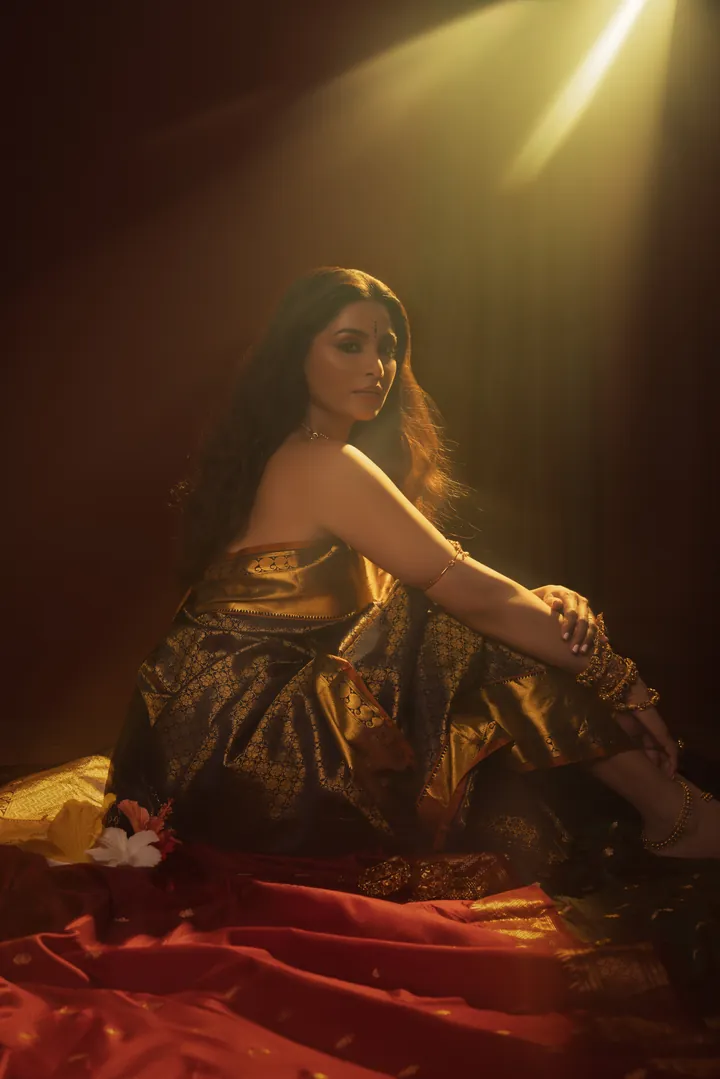 Shaft of light. Fashion image, retouching by Mohammed Yasin.