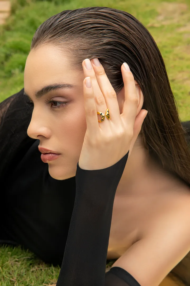 Ring on the lawn. Beauty & jewellery image, retouching by Mohammed Yasin.